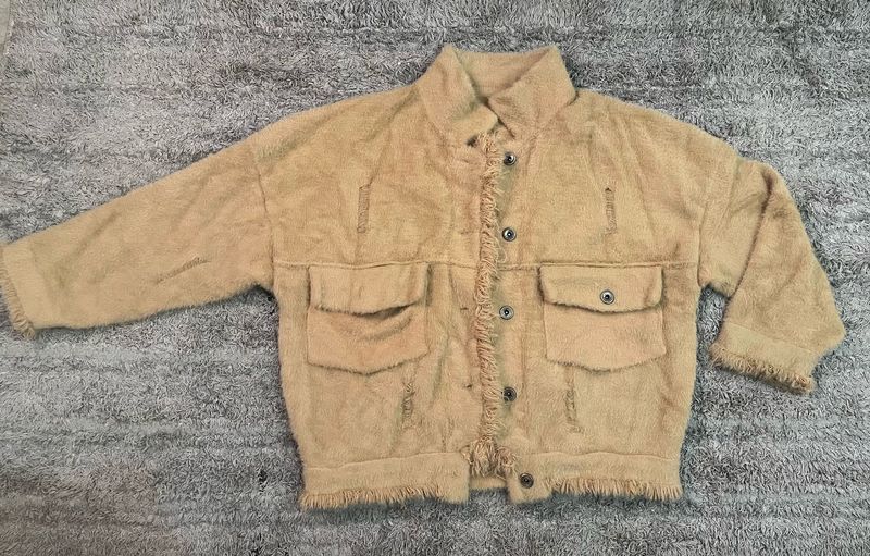 Fuzzy Fringed utility Jacket