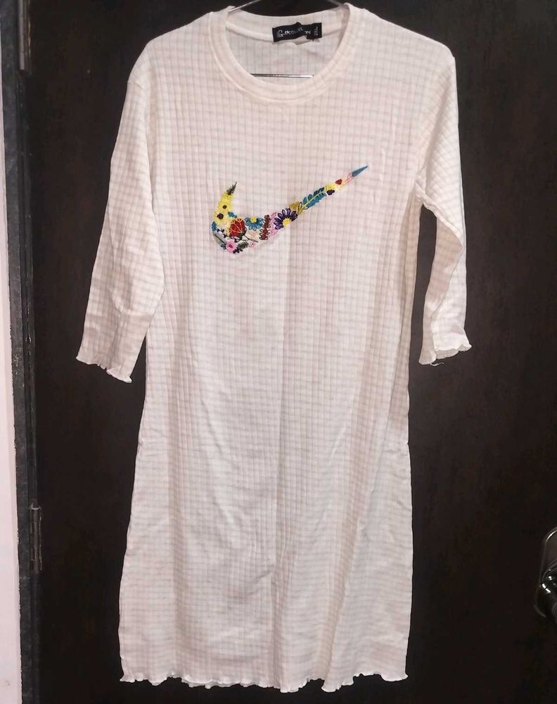 Embroidered Nike Swoosh Dress
