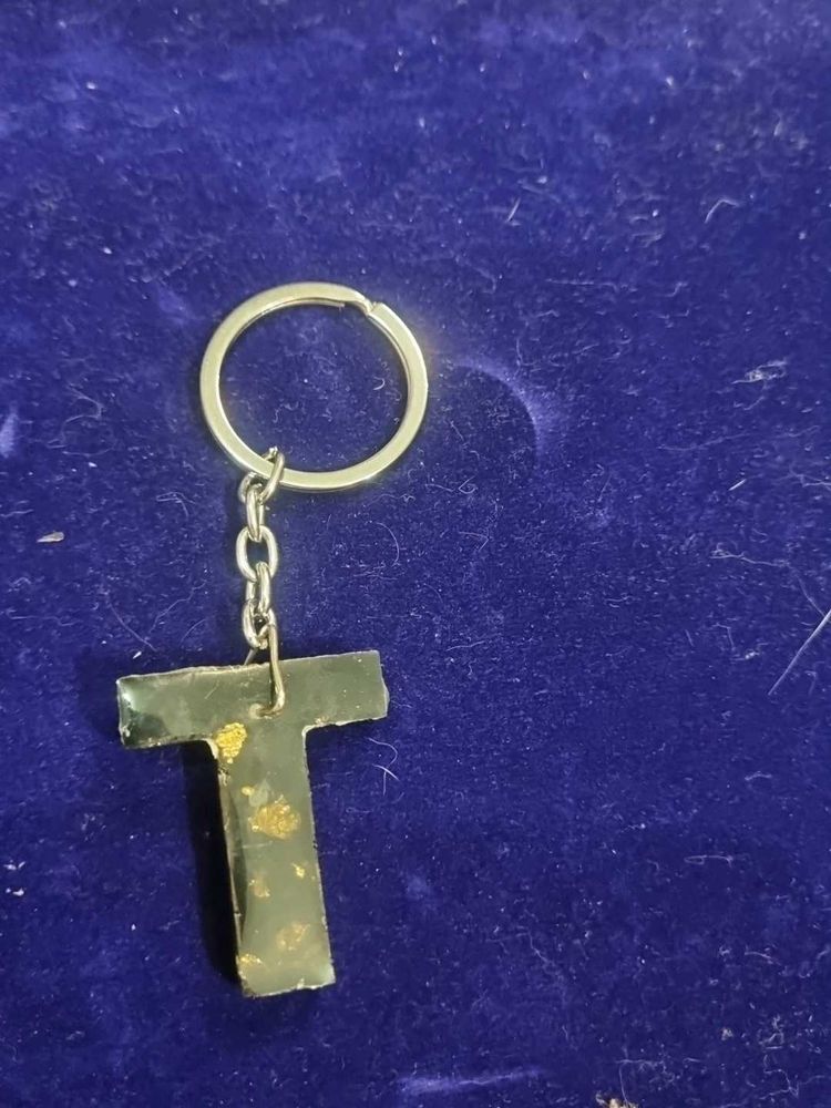 Alphabet "T" Keychain