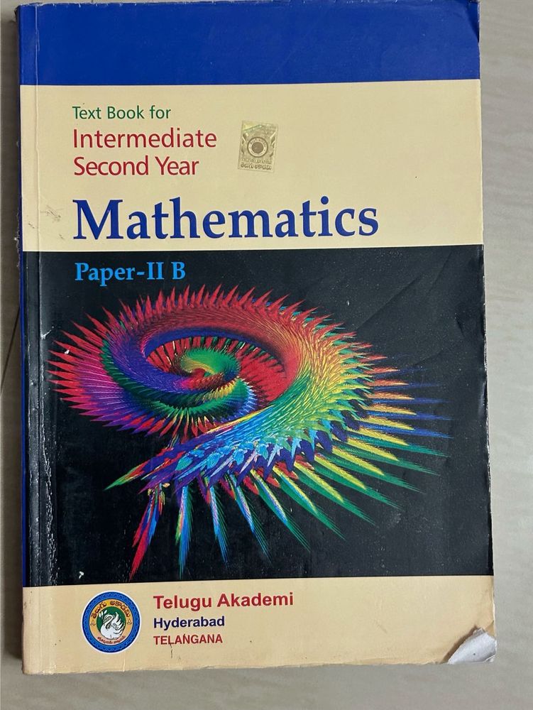 Intermediate 2nd Year Mathematics Textbook