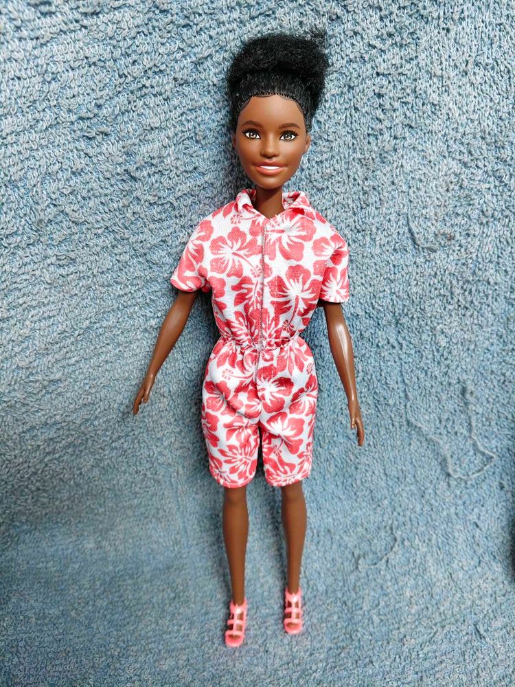 Barbie Doll Red Floral Playsuit