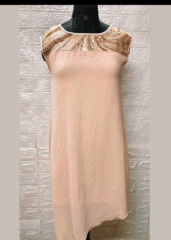 Peach Shift Dress