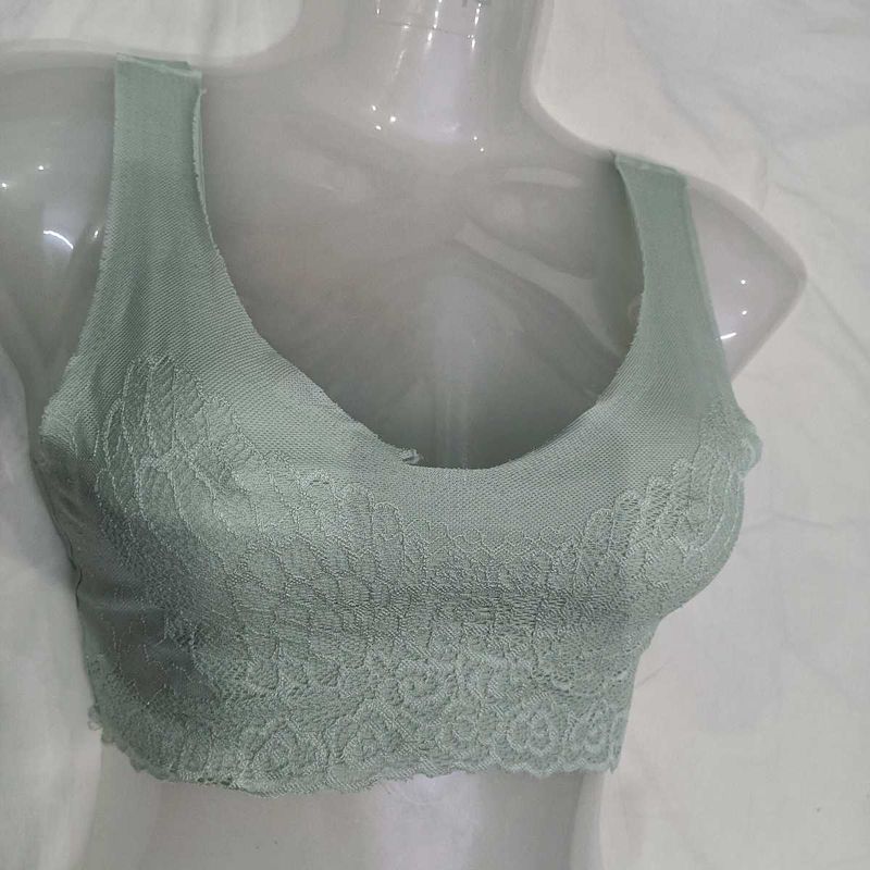 Comfortable🪔 Light Green Lace Bra