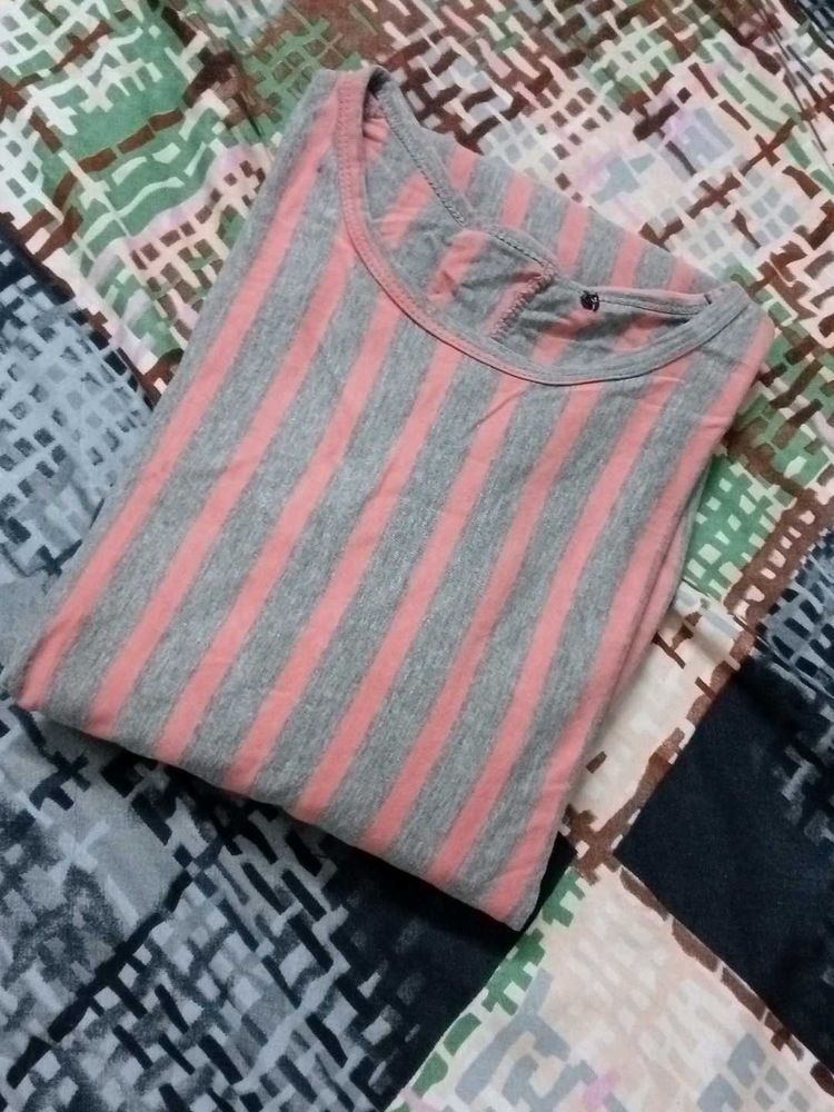 elegant a line long t-shirt
