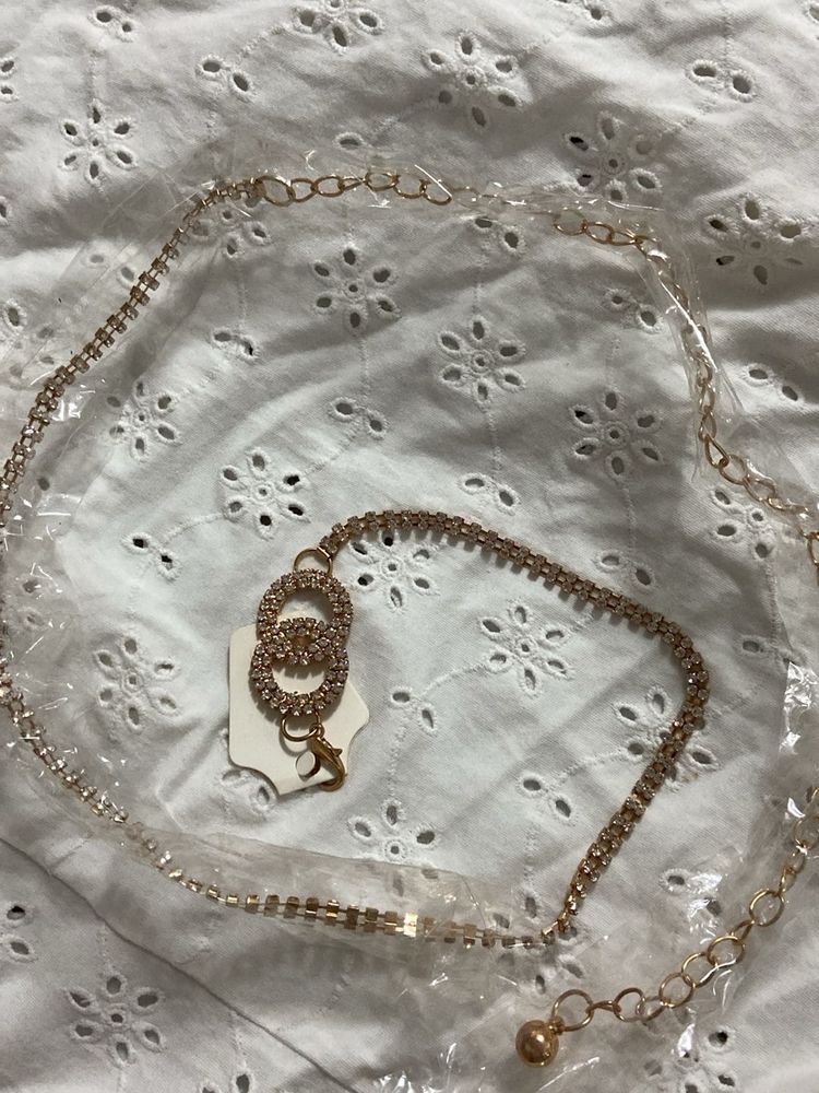 Rhinestone Chain Belt