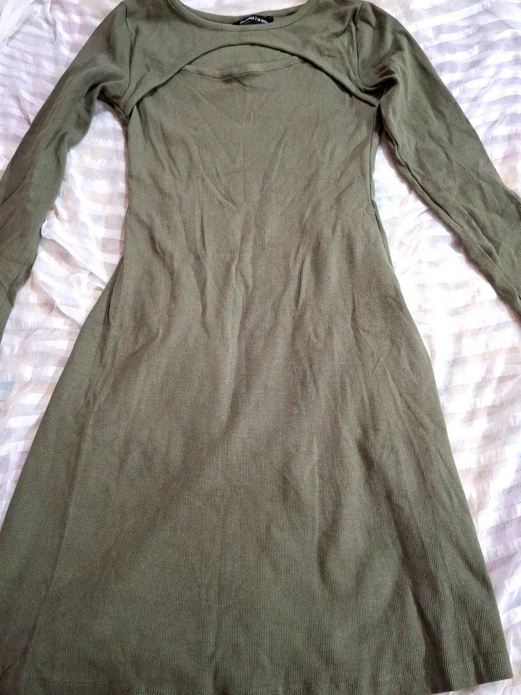 olive green dress for girls