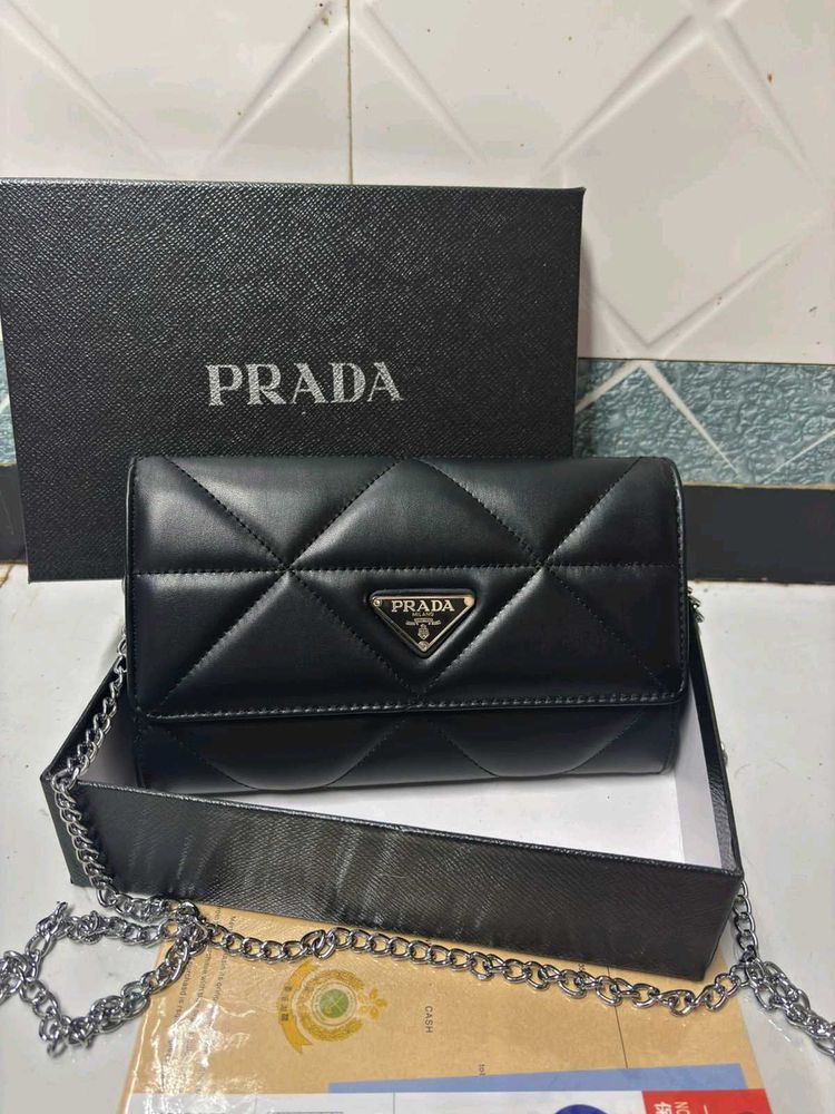 LATEST PRADA   SLING CUM WALLET* WD BOX (COPY)