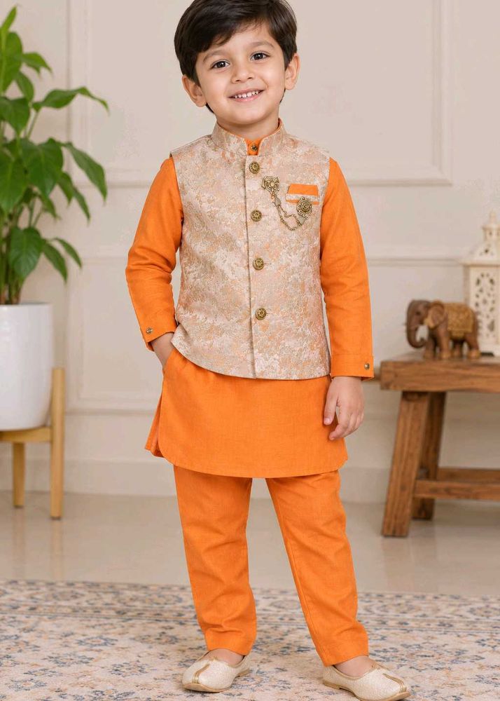 Kids Ethnic Kurta Set with Jacket