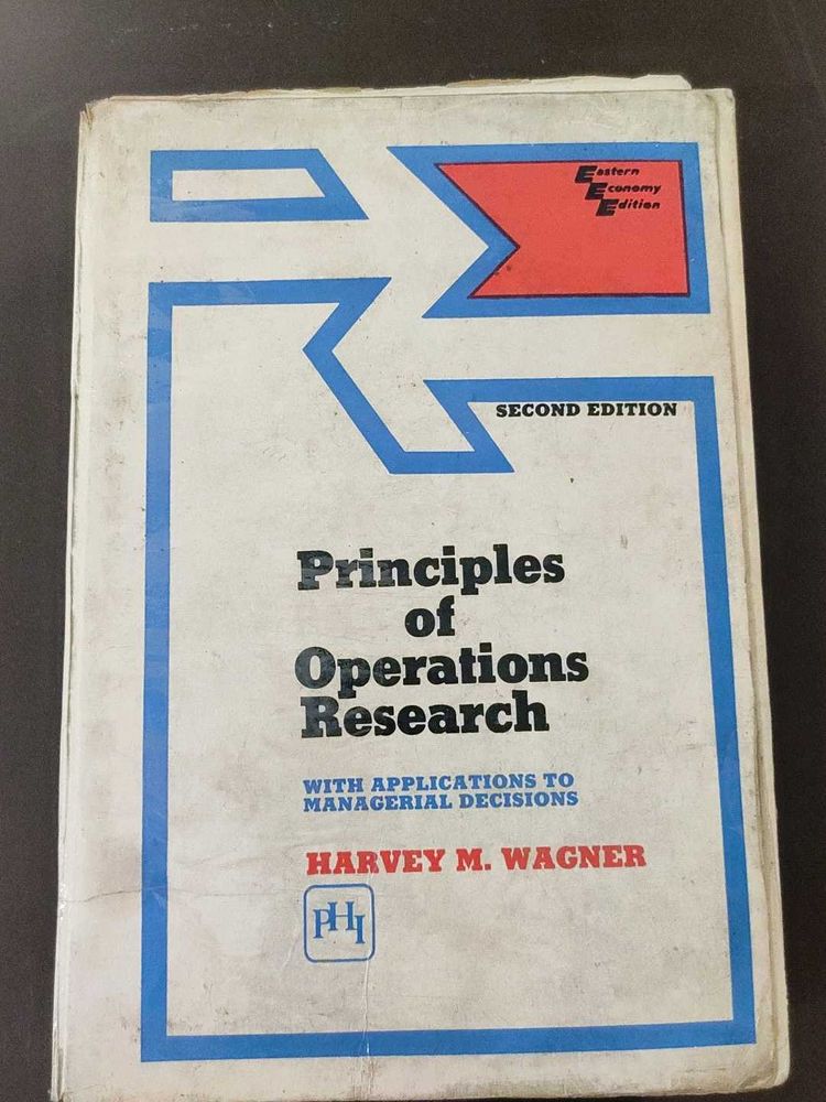 Principles Of Operations Research