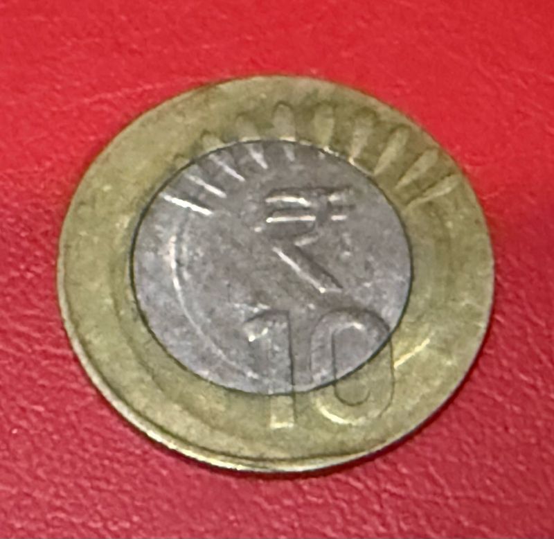 10 rs shifting error coin
