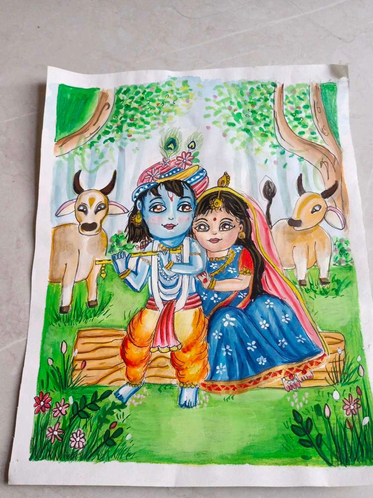 Radha Krishna Painting