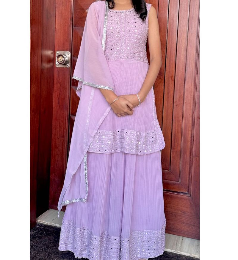 Brand new Elegant Lavender Sequined dress
