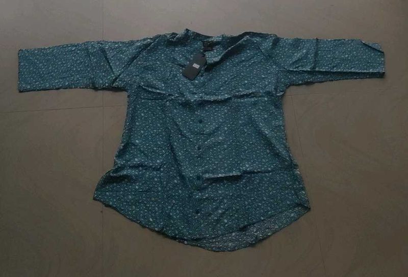 Blue Printed Top