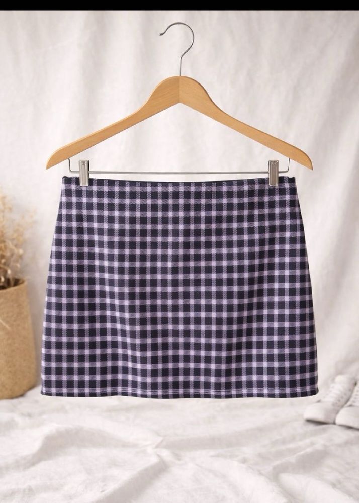 H&amp;M Cute Gingham Mini Skirt