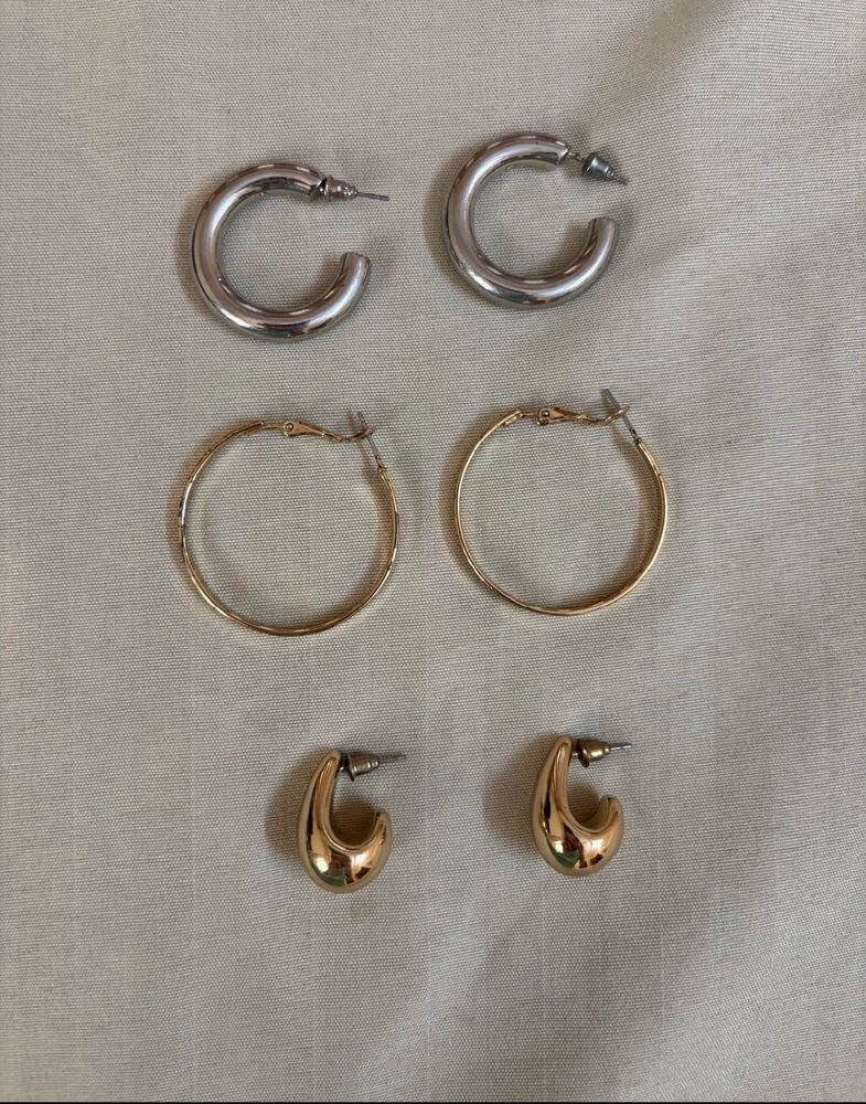 Set of 3 Hoop Earrings