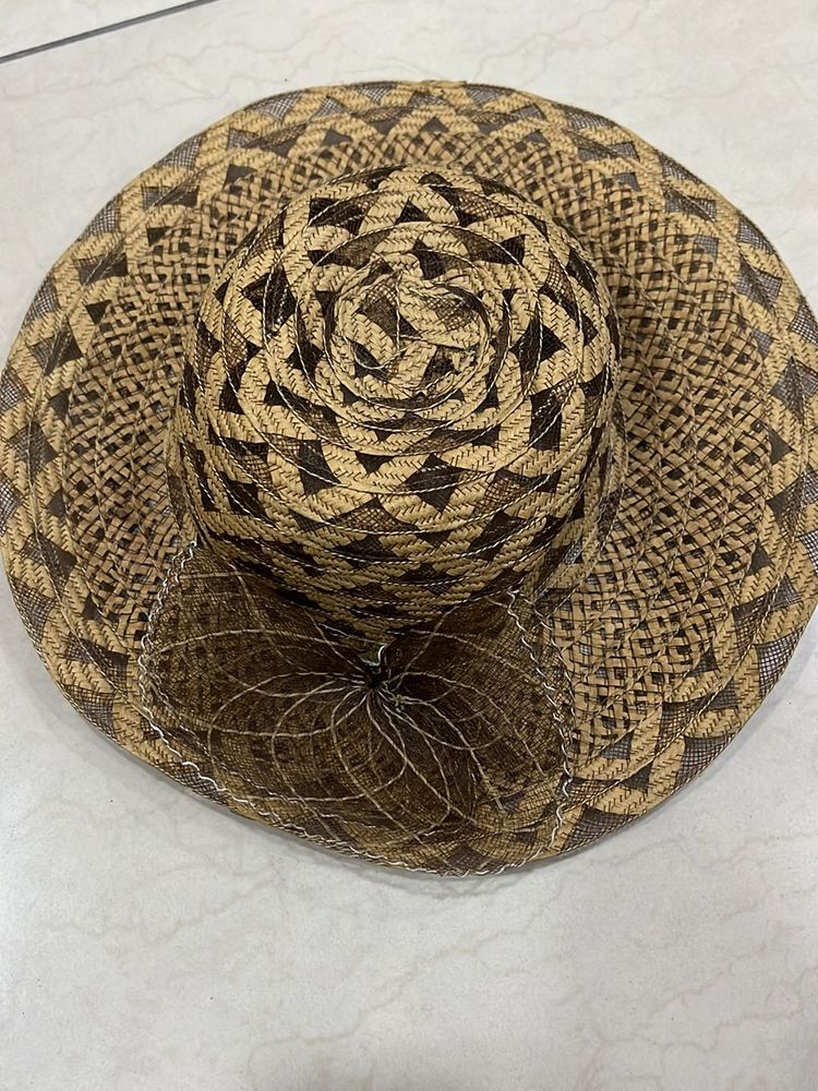Brown Color Hat/cap With Beautiful Detailings