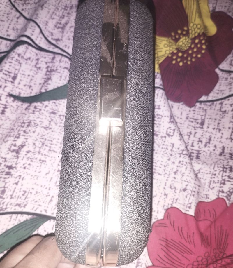 Shimmery Black Party Wear Clutch