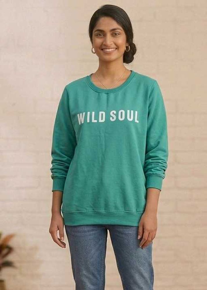 Teal "Wild Soul" Sweatshirt
