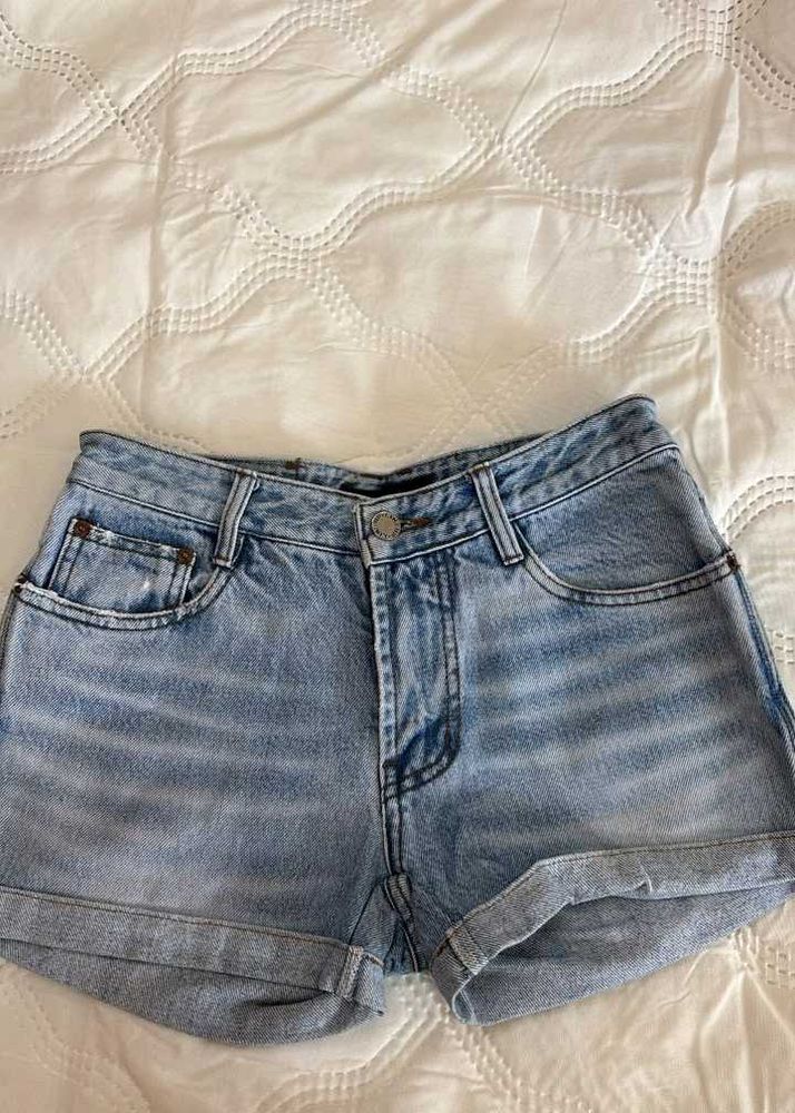 Light Wash Denim Shorts