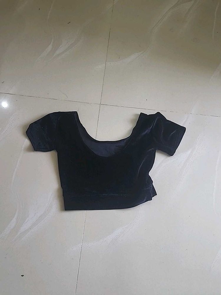 Black Velvet Blouse