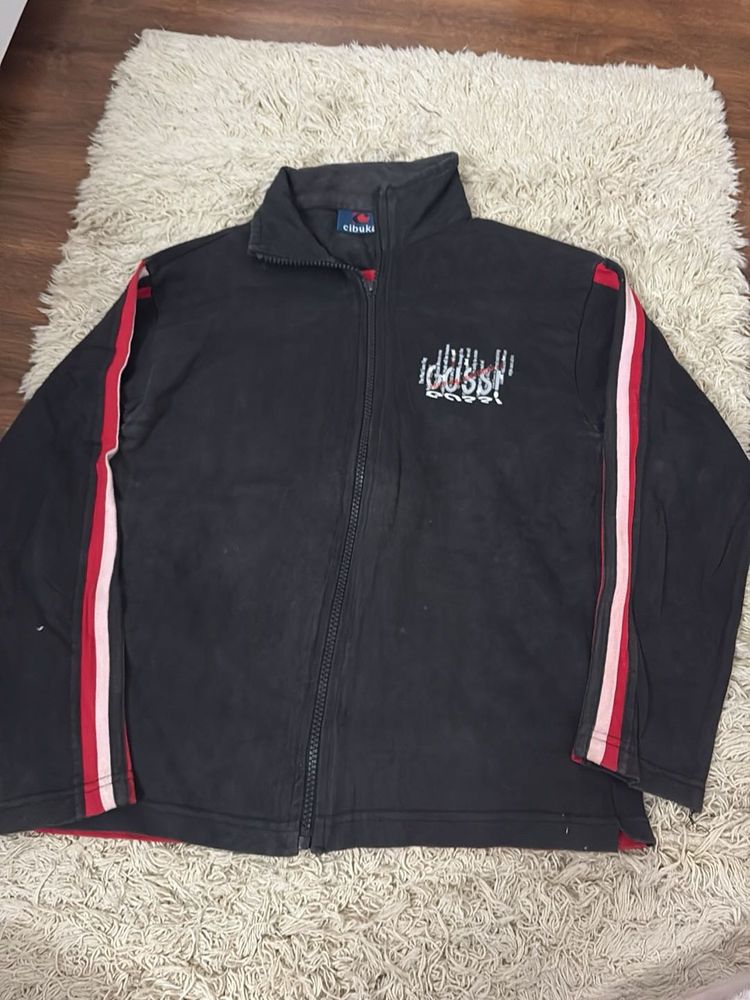 Vintage Jacket with Striped Sleeves