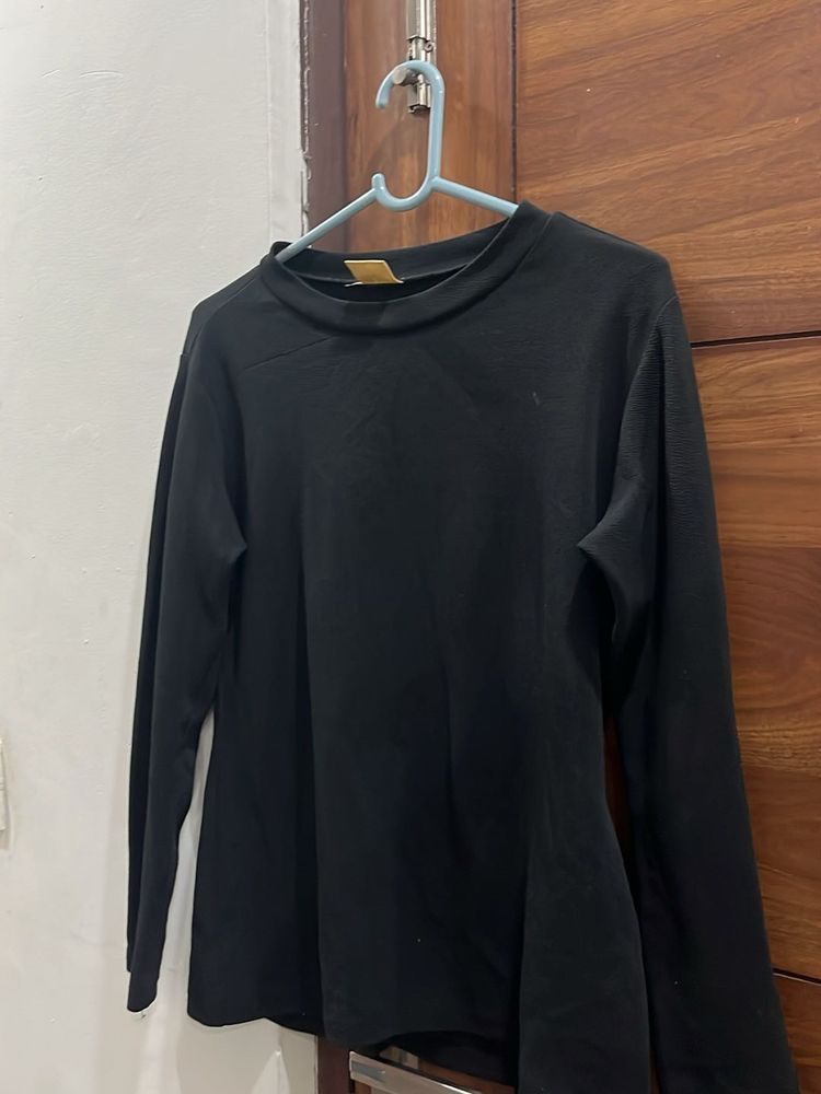 Classic Black Long Sleeve Top