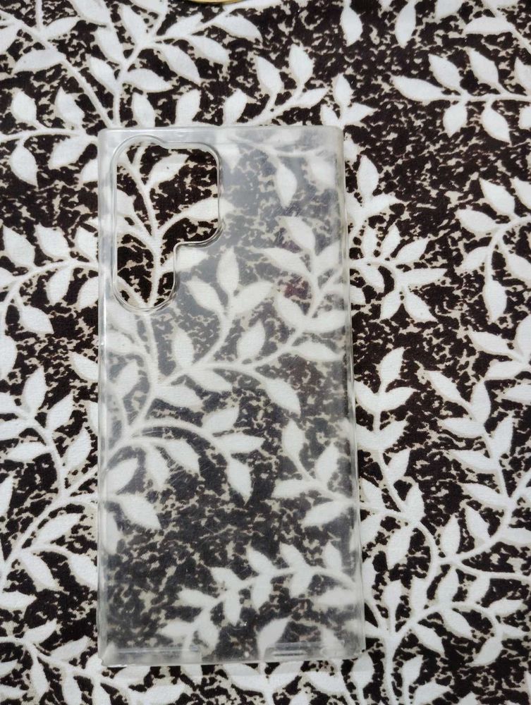 Clear Leaf Pattern Phone Case