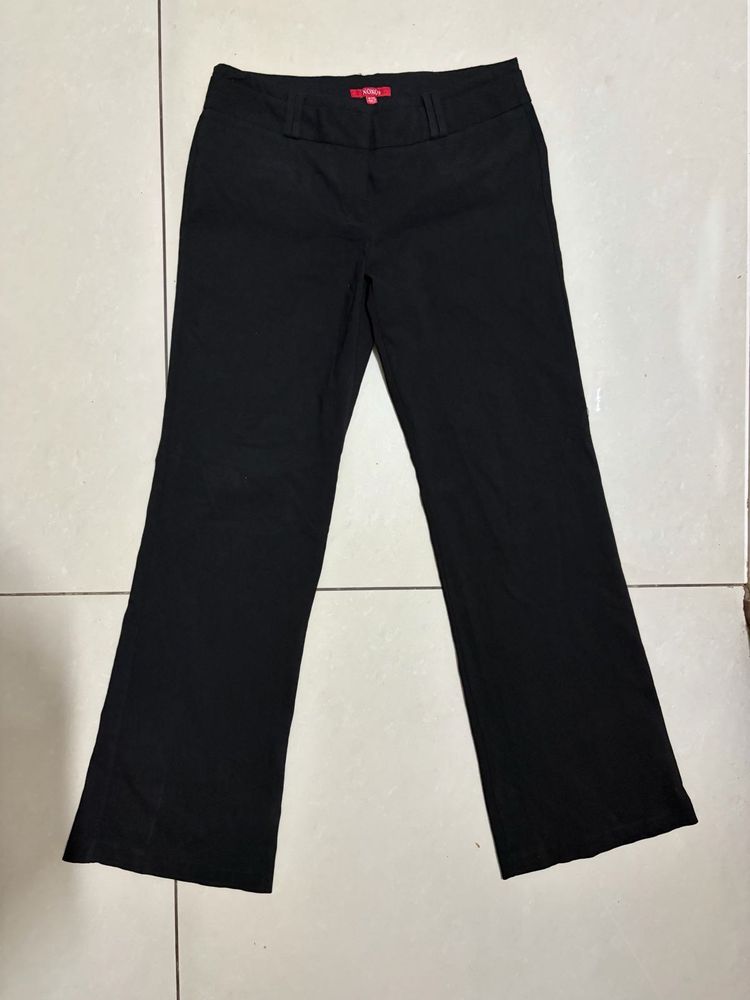 Classic Black Wide-Leg Trousers 🖤