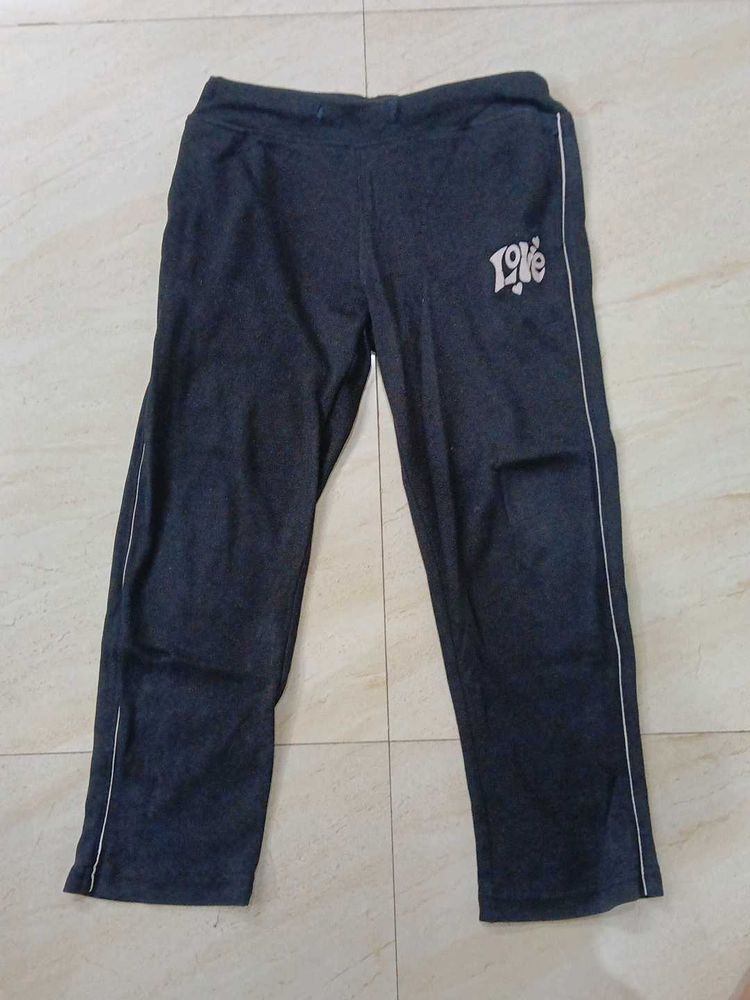 Comfortable Grey Joggers with "Love" Print