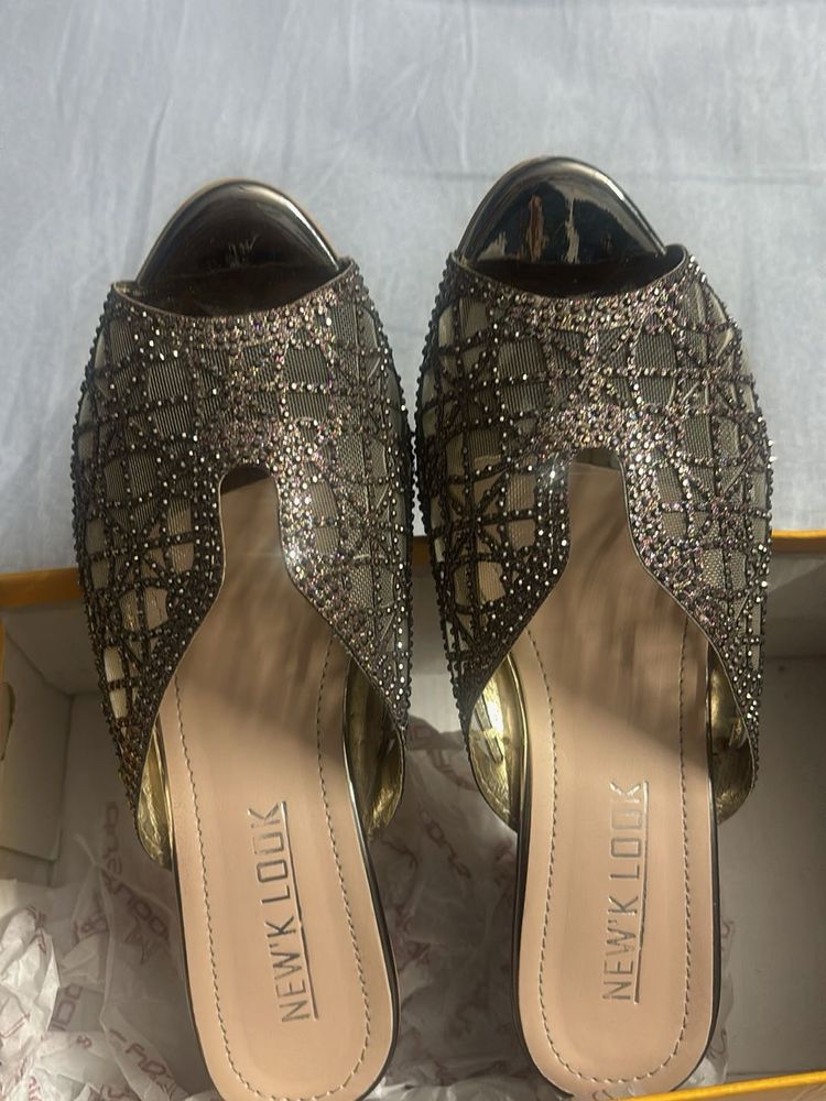Sparkly Embellished Mules