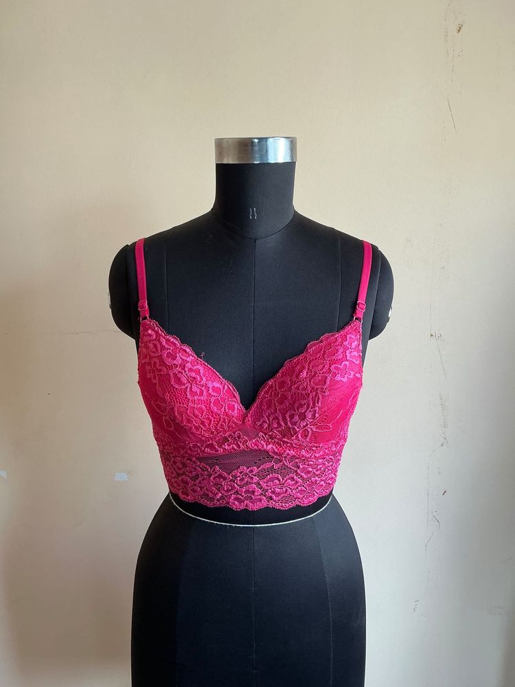 hot pink bralette