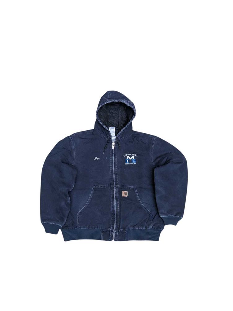 Men's Carhartt Navy Hooded Jacket