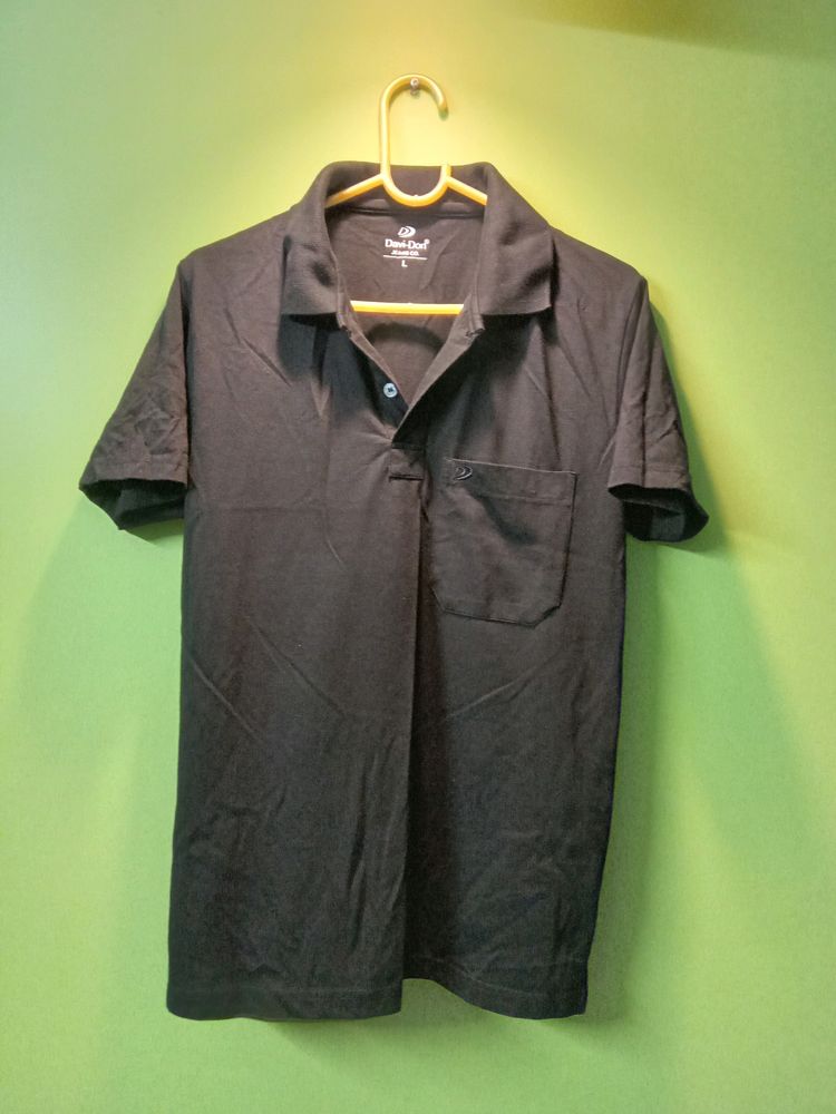 Solid Black Polo M