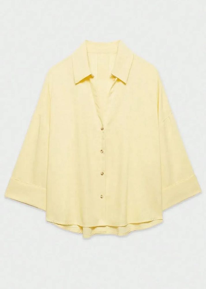 Light Yellow Button-Up Shirt