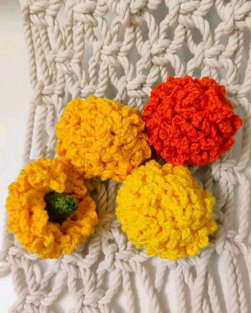 Handmade Crochet Flower Decor