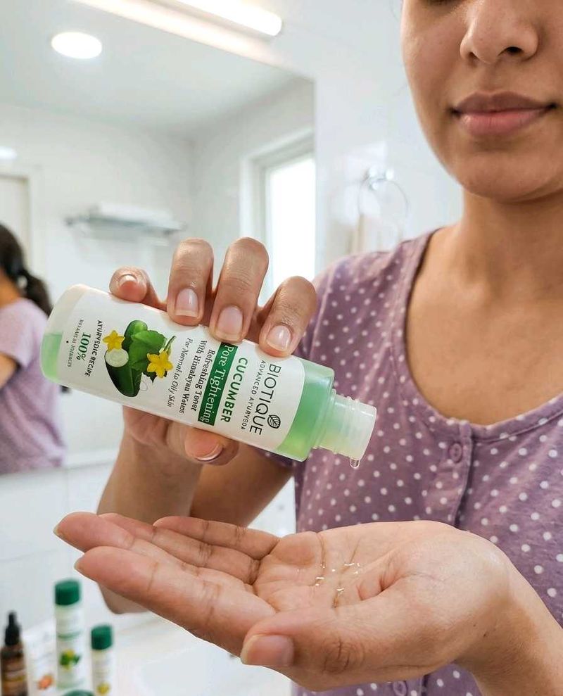 Biotique cucumber pore tightening toner