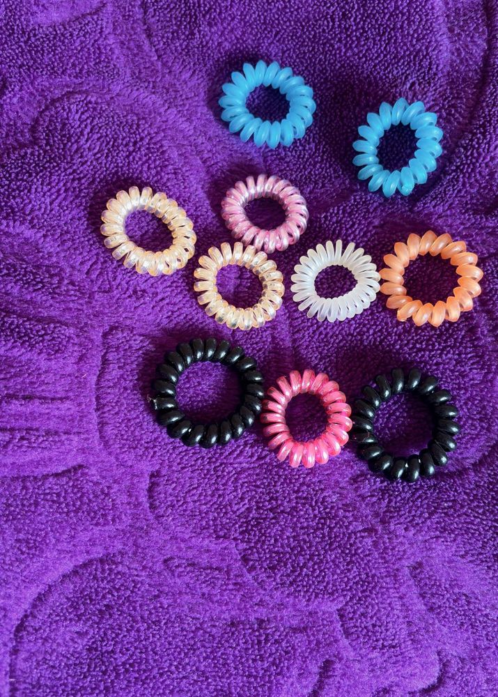 Hair Coil Ties - Pack of 9