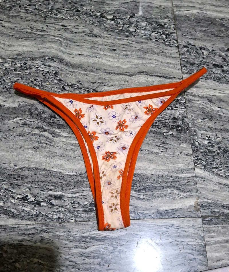 Floral Thong Panty