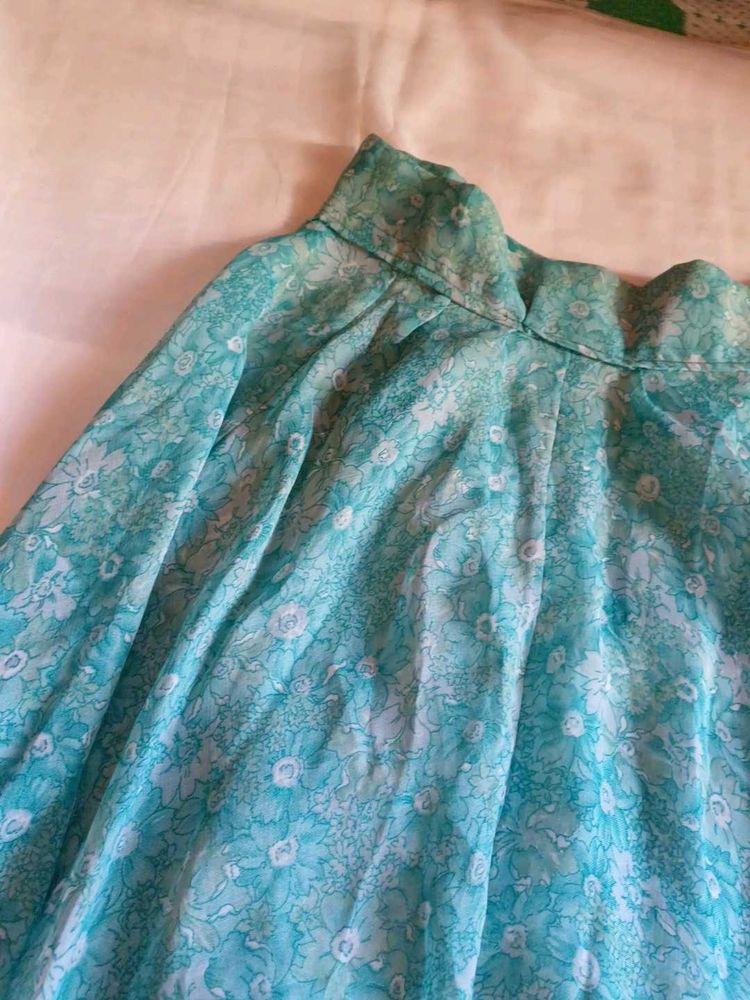Beautiful Teal Floral skirt