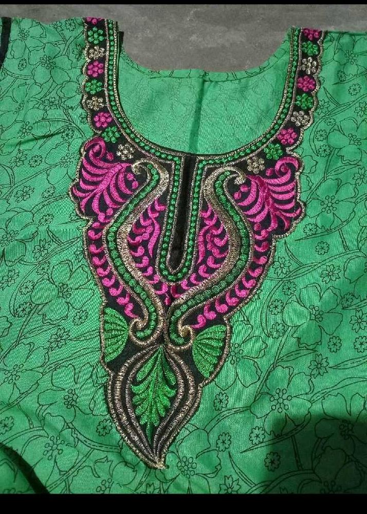 Embroidered Kurti Neckline