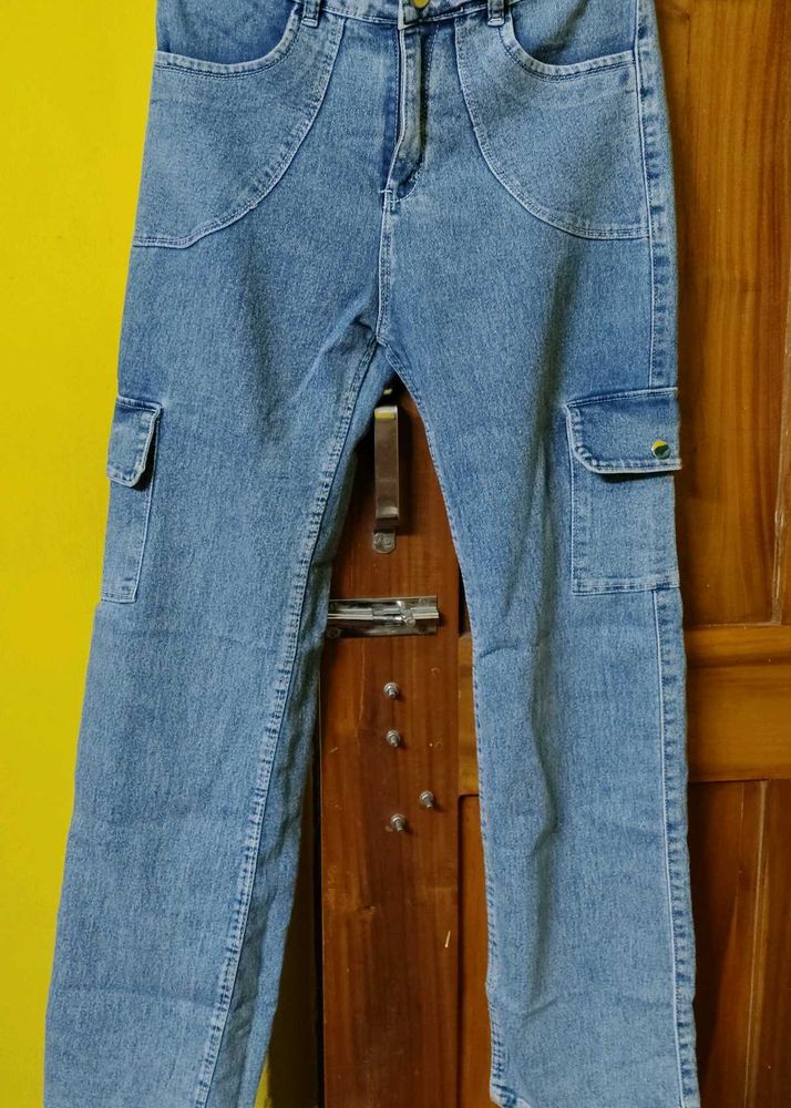Blue Cargo Jeans
