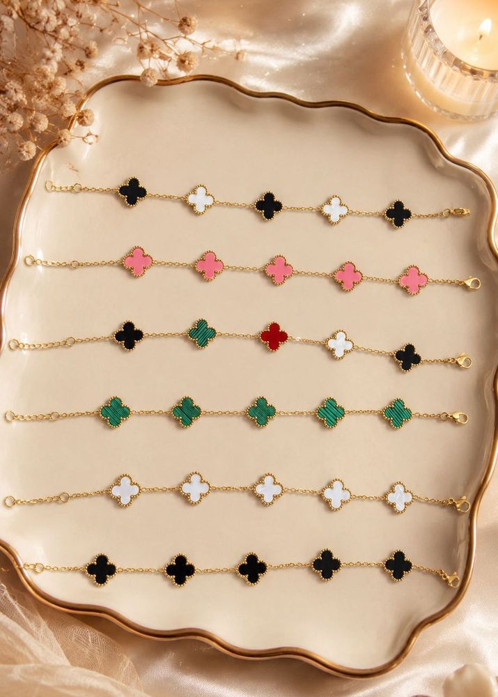 Elegant Clover Charm Bracelets
