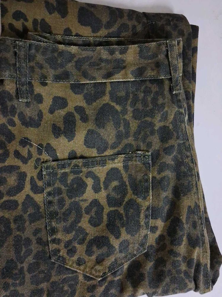 Leopard Print Jeans