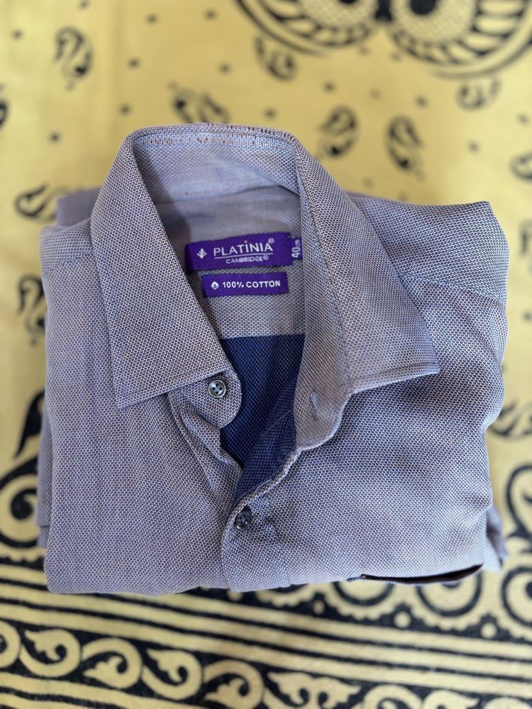 Cambridge Branded Platina Formal Shirt - 40 cm