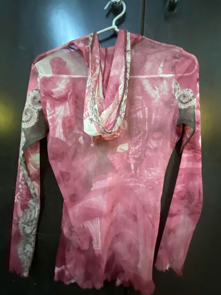 Sheer Hooded Rave Top