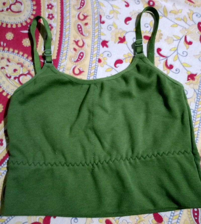 Comfy Green Camisole Innerwear Top..👙🧚🏻‍♀️✨🫧