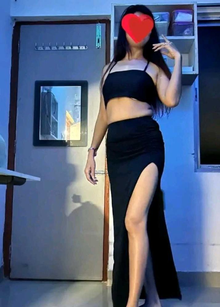 Chic Black Cord Set Dress with High Slit