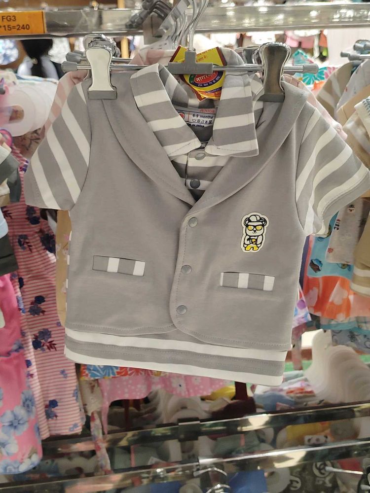 Cute Baby Girl Grey Outfit