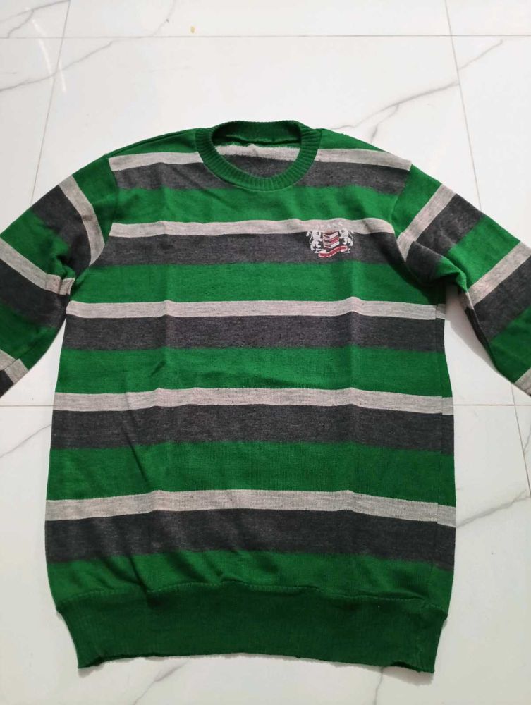 Striped Crewneck Sweatshirt
