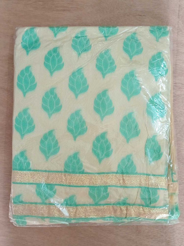 Beautiful Printed Suit Material with dupatta set